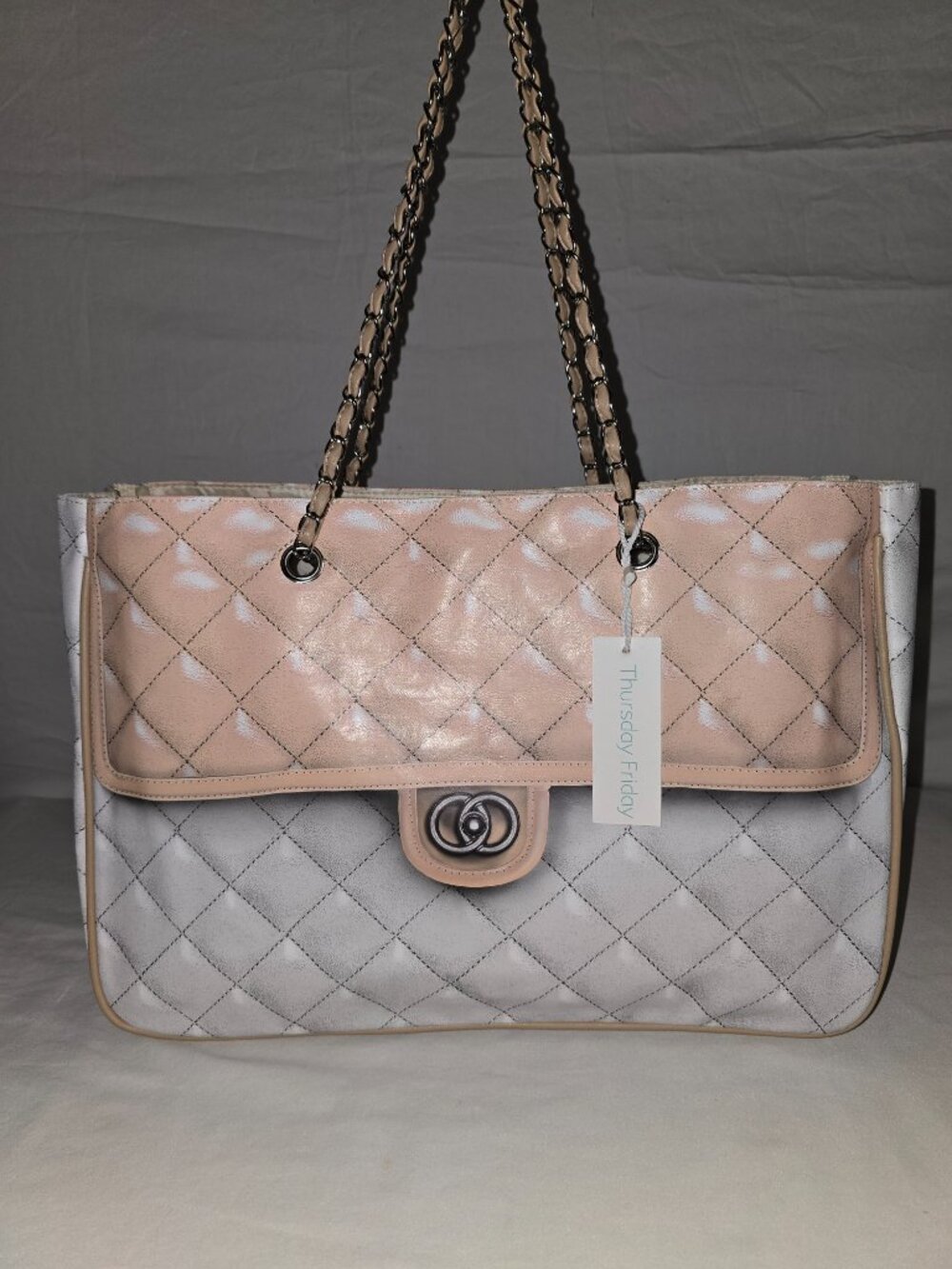 Thursday Friday For Allure Jewels Audrey City Chain Link Tote NEW WITH TAG